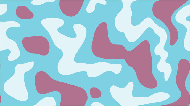 Vintage lettering banner poster template background. Abstract seamless pattern with pastel colors. Repeating design meandering lines. Modern graphic backdrop.