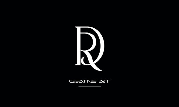 DR, RD, D, R abstract letters logo monogram