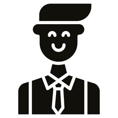 Businessman icon vector image. Can be used for Gig Economy.