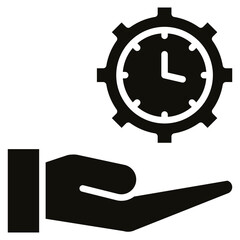 Time Management icon vector image. Can be used for Gig Economy.