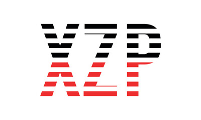 XZP three initial letter iconic line negative space minimal logo design vector template. monogram, abstract, wordmark, business, typography, minimalist, brand, company, flat, modern, unique, simple