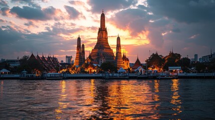 Wat Arun is a Buddhist temple in the Bangkok Yai District, Bangkok, Thailand. Wat Arun is one of...