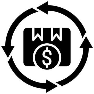 Product Resale icon vector image. Can be used for Economy.