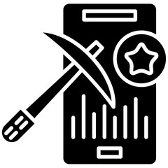 Urban Mining icon vector image. Can be used for Economy.