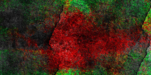 abstract dark background with dark red and green grunge textrue. grunge concrete surface stone marble cement wal texture horror dark concept in backdrop. vector art, illustration, old wall textrue.