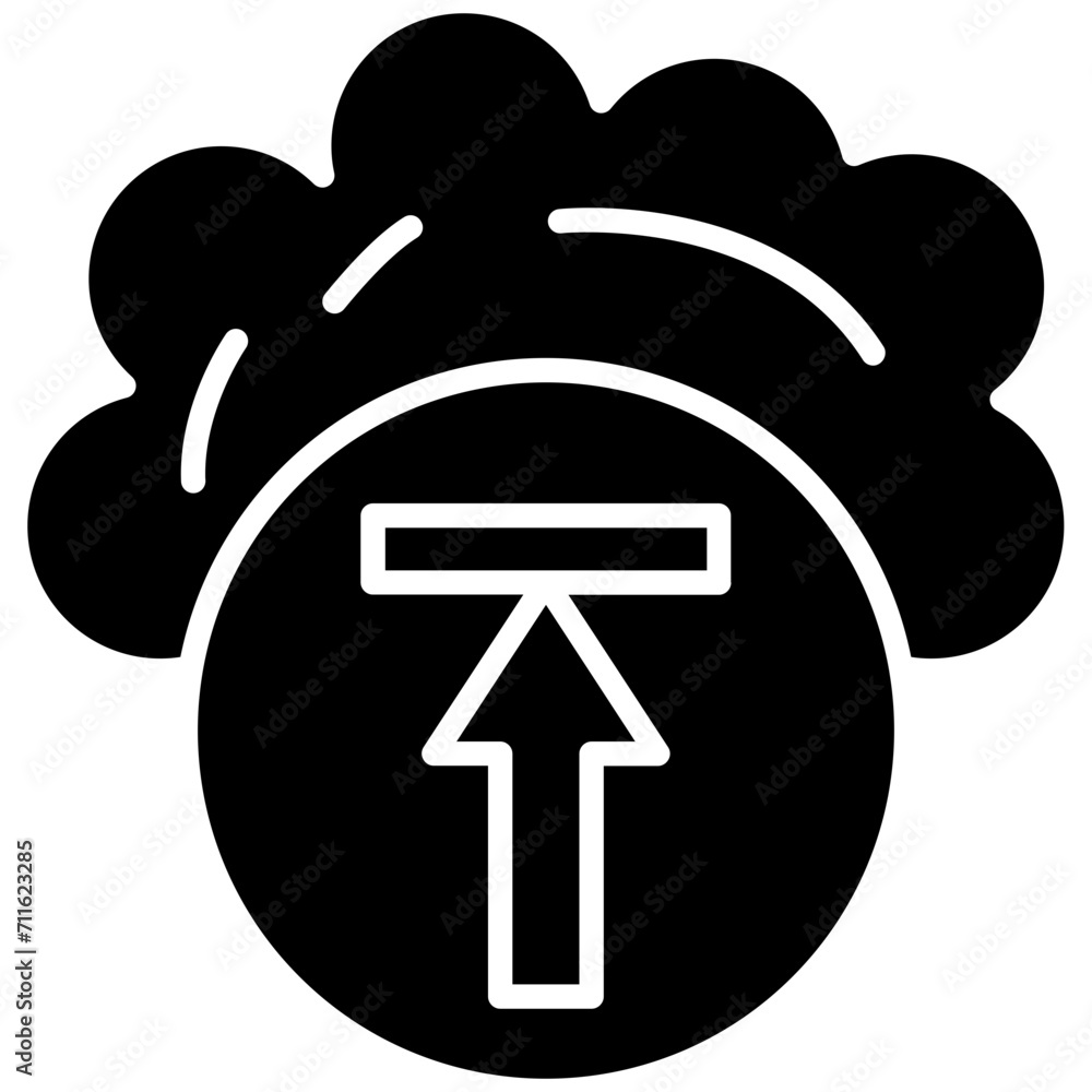 Poster upload icon vector image. can be used for web hosting.