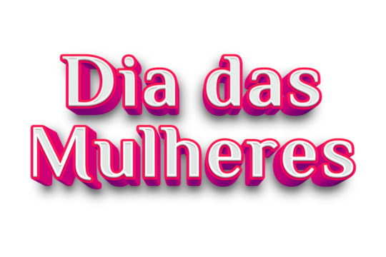 Womens Day 3D Render Typography Design for Social Media