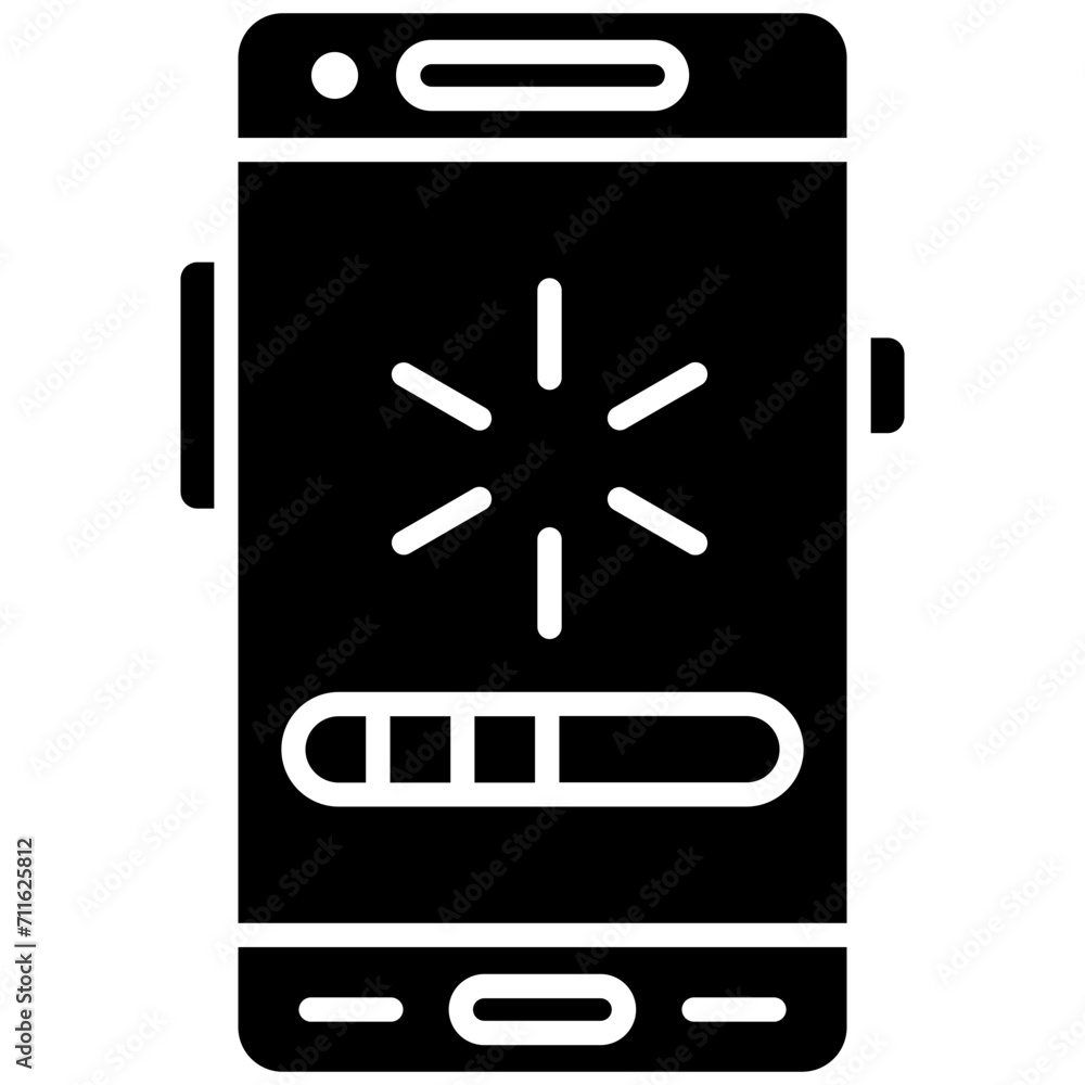 Poster loading icon vector image. can be used for mobile app development.