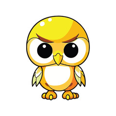 Obraz premium Cute Hawk wild animal vector EPS