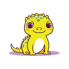 Cute Lizard wild animal vector EPS