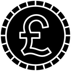 British Pound icon vector image. Can be used for Fintech.