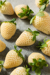 Organic Raw White Pineberry Strawberry