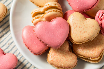 Valentines Day Heart Shaped Macarons