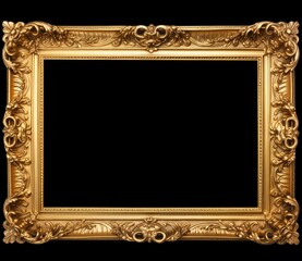 antique gold photo frame, vintage style