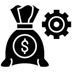Money Management icon vector image. Can be used for Startup.