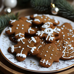 Obraz na płótnie Canvas Gingerbread cookies.