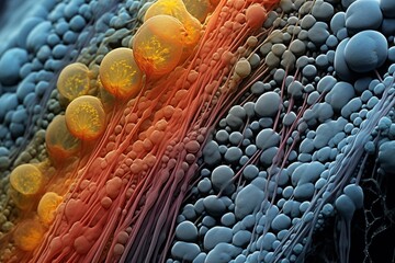 Obraz premium Electron microscopic plankton 