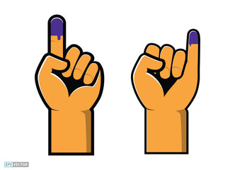 Indonesia Election Day concept.  (translation text kpu, pilpres, serentak PEMILU = election). 3D Render