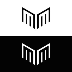 MM logo. M M design. White MM letter. MM, M M letter logo design. Initial letter MM linked circle uppercase monogram logo. M M letter logo vector design. MM letter logo design five style.	
