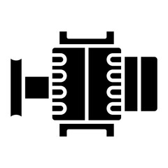 Alternator icon vector image. Can be used for Electric Circuits.