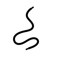 Vector Shoelace Silhouette