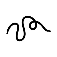 Vector Shoelace Silhouette