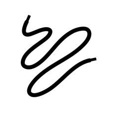 Vector Shoelace Silhouette