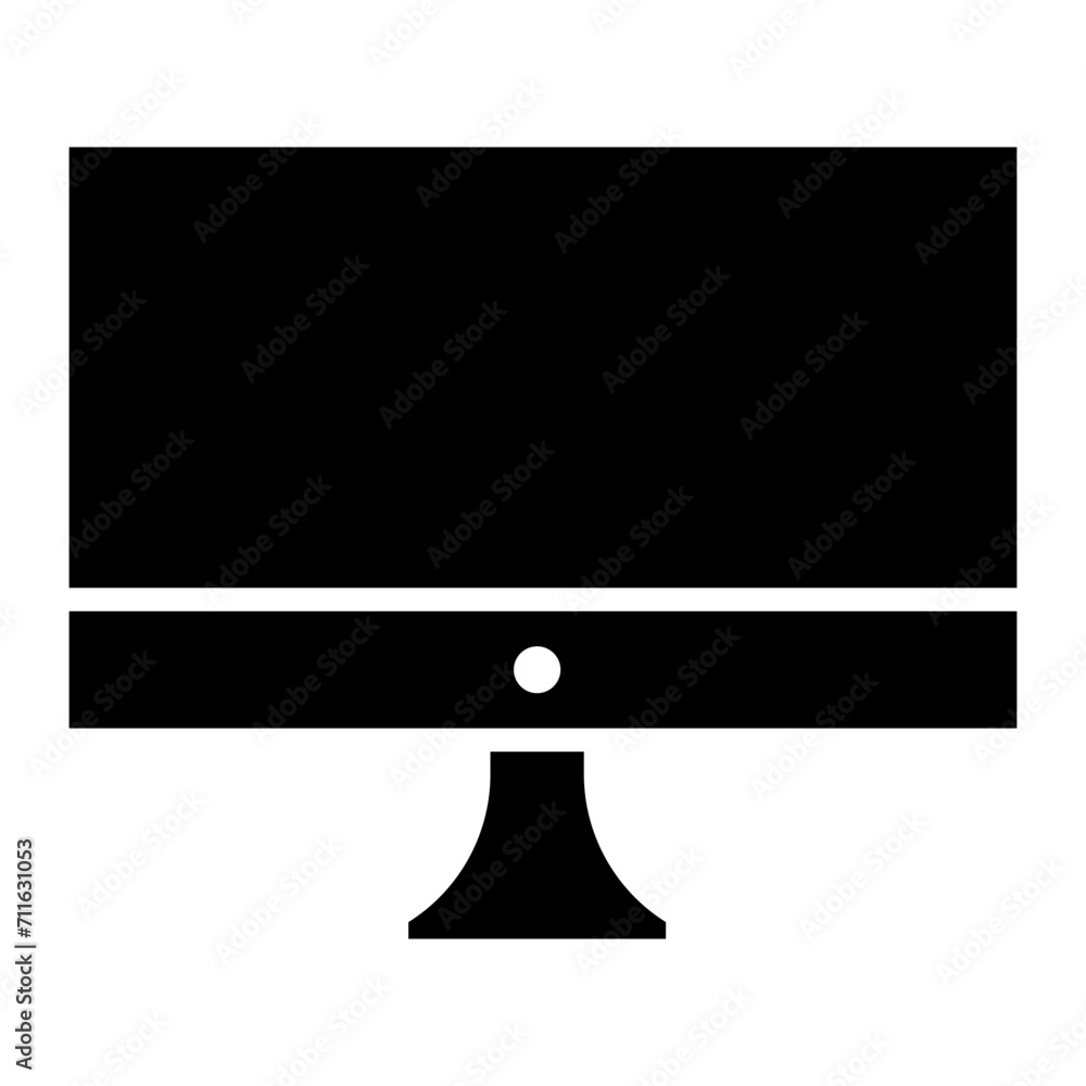 Poster monitor icon vector image. can be used for electric circuits.