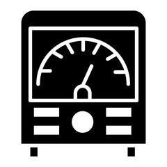 Ammeter icon vector image. Can be used for Electric Circuits.