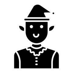 Elf icon vector image. Can be used for Humans.