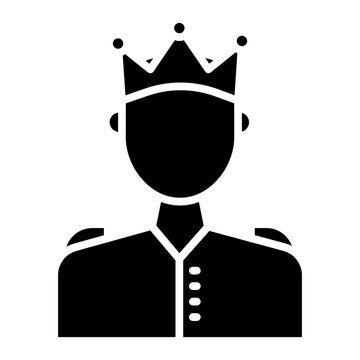 Prince icon vector image. Can be used for Humans.