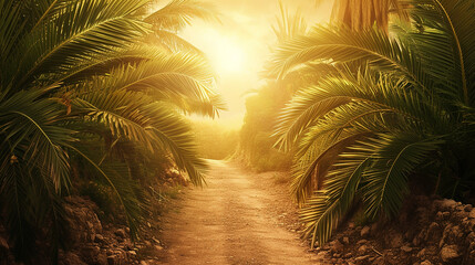 Palm Sunday background with free place for text