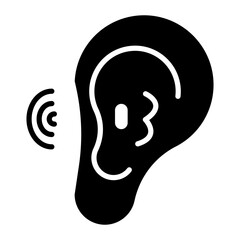 Ear Canal icon vector image. Can be used for Human Anatomy.