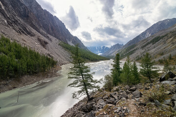 Maashay River Valley in the Altai Mountains
