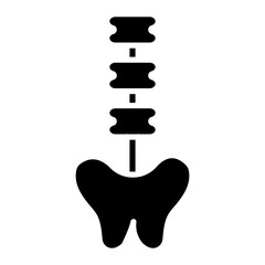 Vertebrae icon vector image. Can be used for Human Anatomy.