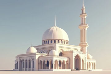 Fototapeta na wymiar beautifully designed mosque