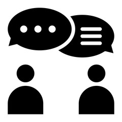 Communication icon vector image. Can be used for Personality Traits.