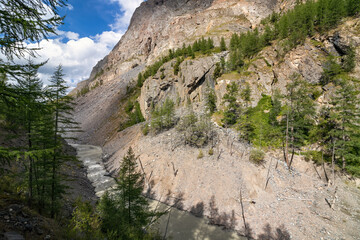 Maashay River Valley in the Altai Mountains