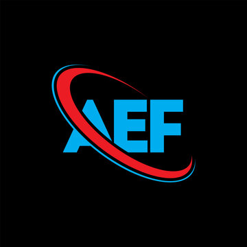 AEF logo. AEF letter. AEF letter logo design. Initials AEF logo linked with circle and uppercase monogram logo. AEF typography for technology, business and real estate brand.