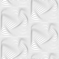 Abstract relief background with optical illusion of distortion. Vector illustration.