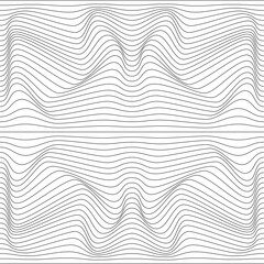 Abstract relief background with optical illusion of distortion. Vector illustration.