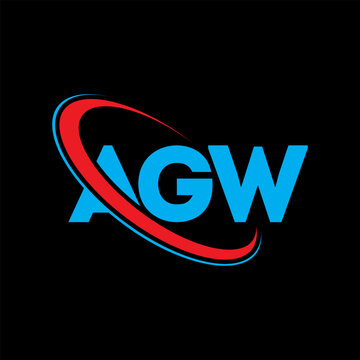 AGW logo. AGW letter. AGW letter logo design. Initials AGW logo linked with circle and uppercase monogram logo. AGW typography for technology, business and real estate brand.
