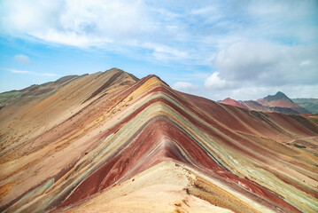Naklejka premium Rainbow Mountain daytime, Peru