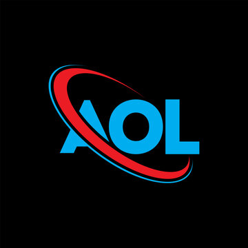 AOL logo. AOL letter. AOL letter logo design. Initials AOL logo linked with circle and uppercase monogram logo. AOL typography for technology, business and real estate brand.