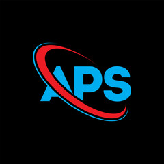 APS logo. APS letter. APS letter logo design. Initials APS logo linked with circle and uppercase monogram logo. APS typography for technology, business and real estate brand.