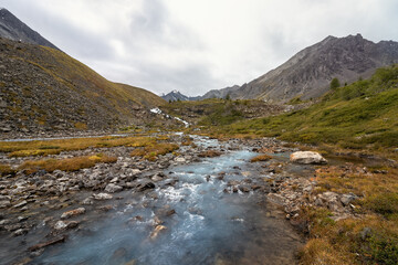 Maashay River Valley in the Altai Mountains