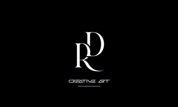 DR, RD, D, R abstract letters logo monogram