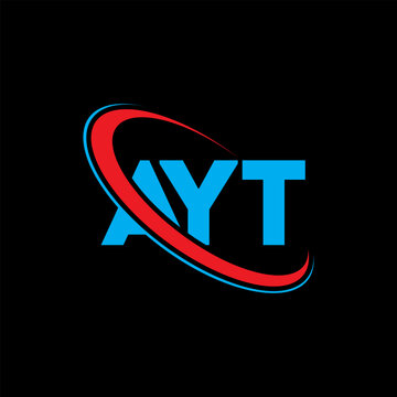 AYT logo. AYT letter. AYT letter logo design. Initials AYT logo linked with circle and uppercase monogram logo. AYT typography for technology, business and real estate brand.