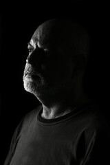 body expression body movements man in black and white photo fine art silhouette expression