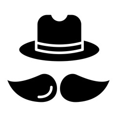 Hat icon vector image. Can be used for Fathers Day.